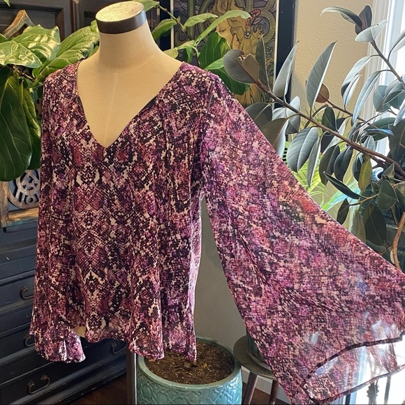 Show Me Your MuMu Purple Python Tunic - Picture 4 of 14